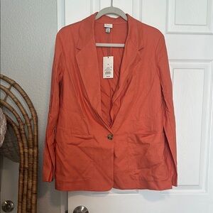 Women's Orange Blazer